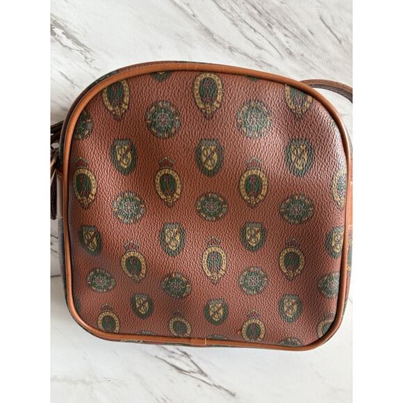 Vintage 80s Capezio Crossbody Bag – Brown Coated Canvas - Retro Mall Icon Energy - Picture 10 of 16